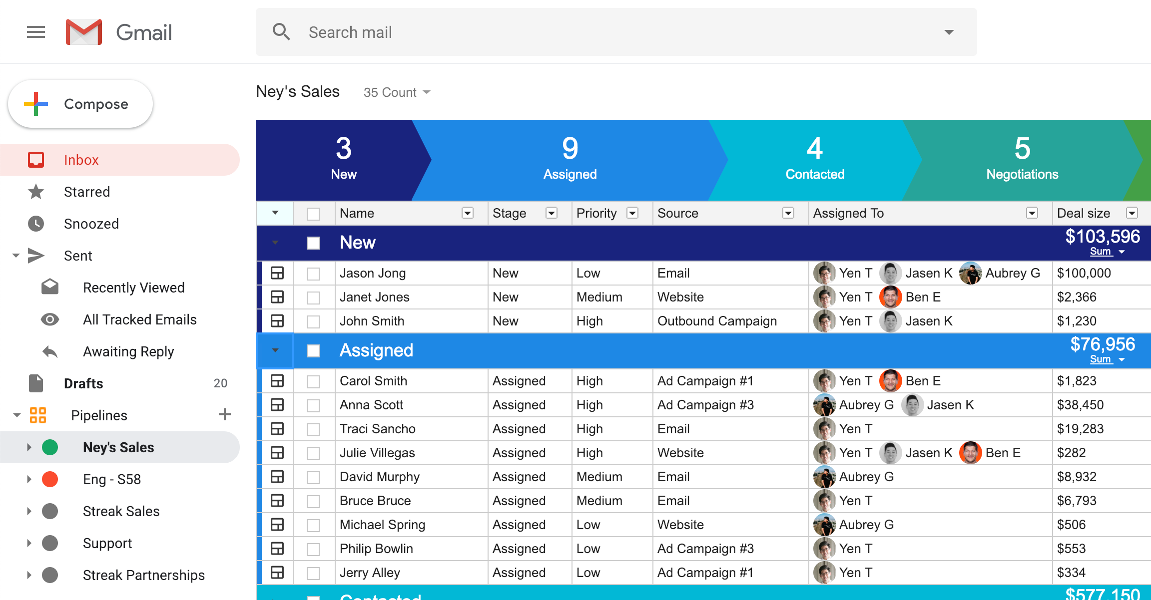 CRM for Sales Streak CRM for Gmail